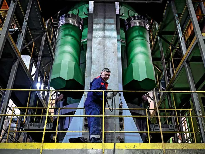 ÎN PRODUCȚIE Cel de-al 10-lea reactor nuclear RITM-200 pentru un spărgător de gheață este finalizat la Moscova. Rusia are zeci de spărgătoare de gheață, SUA au doar două