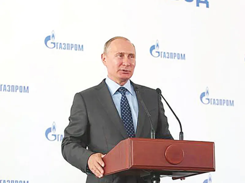 Vladimir Putin controlează Gazprom, arma sa geostrategică/ Foto: Kremlin.ru