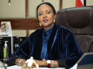 Amina Mohamed, former foreign minister, welcomes the visit of President Klaus Iohannis to Kenya Foto: Platform X