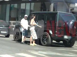 Salam, „Regele manelelor”, e „rege” și pe stradă. Și-a tras Mercedes G-Classe AMG de 250.000 € - Foto: captură video/spynews.ro