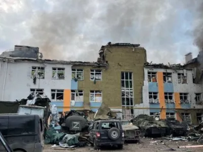 VIDEO Prima „victimă” a rachetelor HIMARS furnizate de SUA - o bază rusă din Donbas/FOTO: Twitter/ukrinform