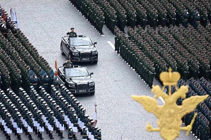 Ministrul Apărării, Serghei Șoigu, a deschis parada de Ziua Victoriei, 9 mai/FOTO: Profimedia Images