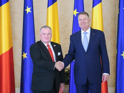 Ambasadorul Zuckerman și președintele Iohannis. Sursa foto: Administrația Prezidențială