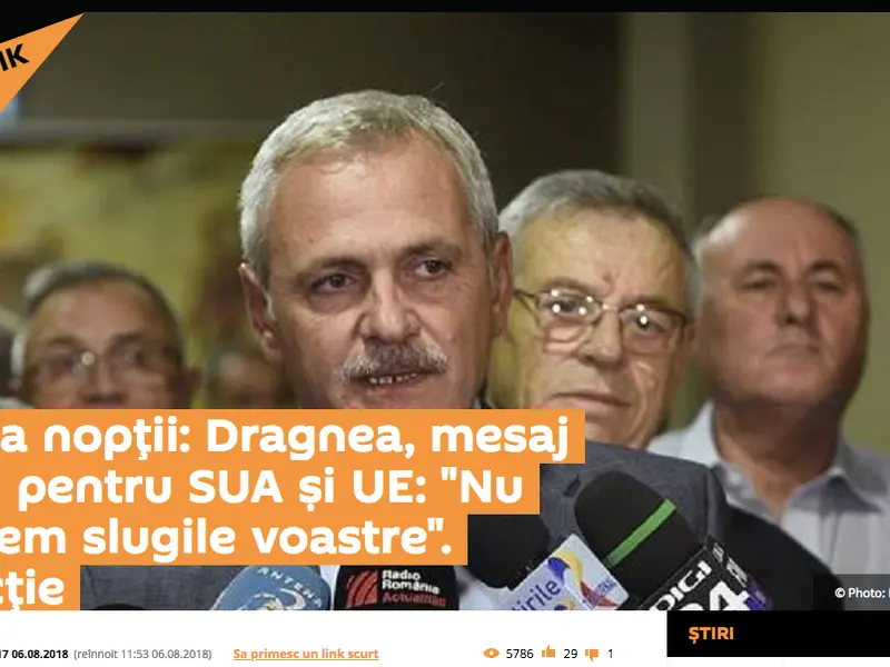 Liviu Dragnea este lăudat de Sputnik