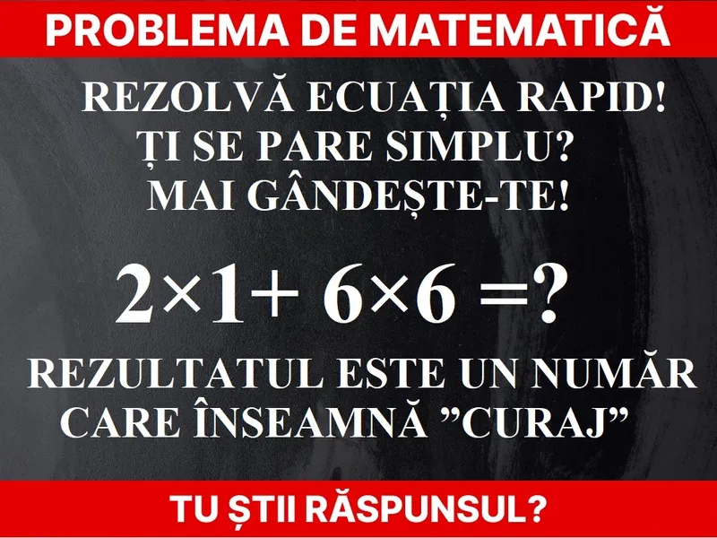 Problemă de matematică Foto: Newsweek