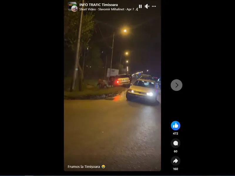 Urmărire ca în filme: Un Mercedes ML plin cu migranți fuge de poliție, se trage cu pistolul - Foto: Facebook/captură video