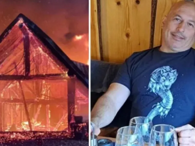 Cornel Dinicu, patronul Fermei Dacilor, reținut în cazul incendiului de la pensiune Foto: Digi 24