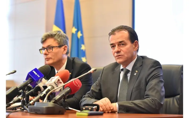 Ludovic Orban și noul ministru al Economiei, Virgil Popescu Foto: guv.ro