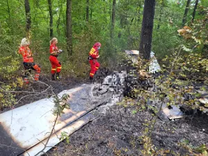 Două persoane au murit după ce un avion de mici dimensiuni s-a prăbușit în Giurgiu