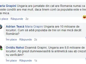 Maria Grapini crede că ungurii sunt foarte puțini Foto: captură Facebook