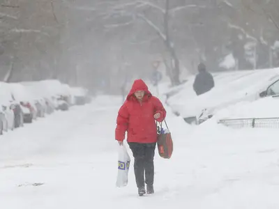 Serbia, sub cod roşu şi portocaliu de ninsori și vânt/foto: time magazine