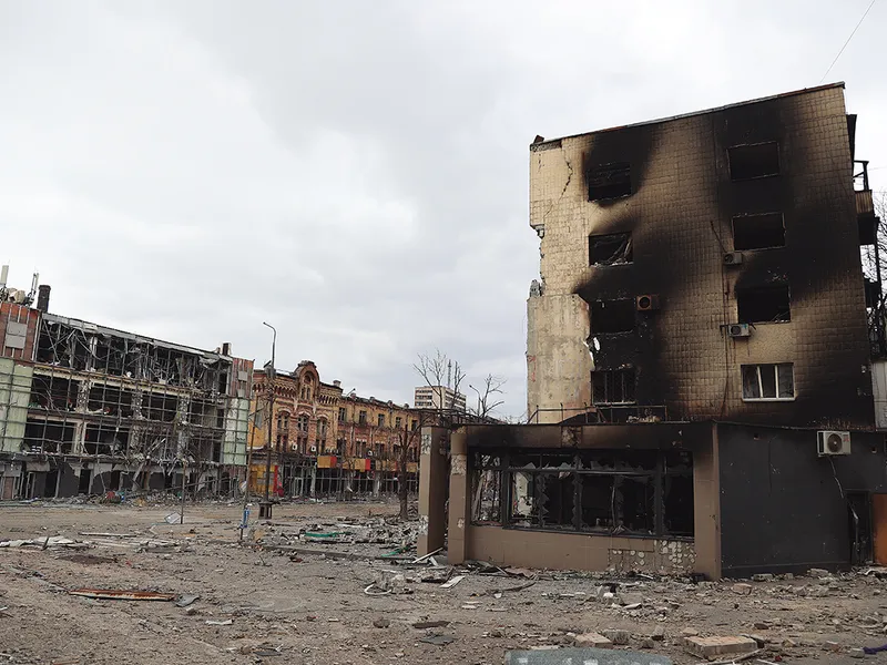 Mariupol a devenit un oraș fantomă după bombardamentele ruse - Foto: Getty Images