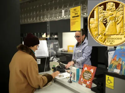 Cum arată moneda de 100 € din aur denumită ”Ulciorul spart”? Cât de valoroasă e de fapt? - Foto: Profimedia Images/new.coinsweekly.com