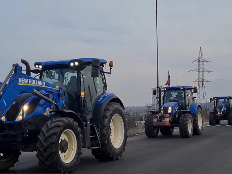 Fermierii și transportatorii sunt în a cincea zi de proteste Foto: Facebook/ ebihoreanul