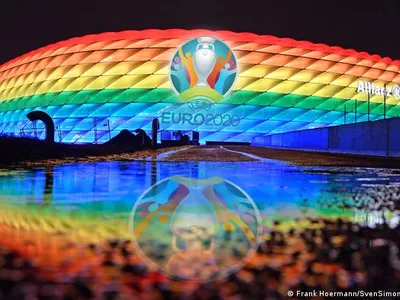 Așa ar fi trebuit să arate arena din Munchen, la meciul Germania-Ungaria, dacă UEFA nu ar fi intervenit. FOTO Euro2020