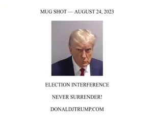 "Frumos tip!". Joe Biden ironizează "mugshot"-ul lui Donald Trump - Foto: X/Donald J. Trump