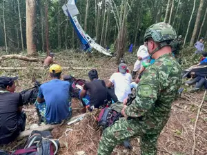 Copiii au fost găsti cu ajutorul forțelor militare columbiene, dar și al indigenilor Foto: Fuerzas Militares