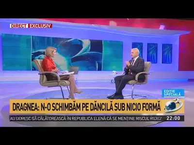 Dragnea la Antena 3 Foto: Captură video emisiune