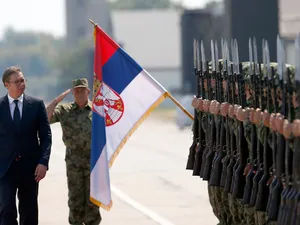 Aleksandar Vucic a prezentat într-un show militar sistemul chinezesc FK-3- Foto: Profimedia Images