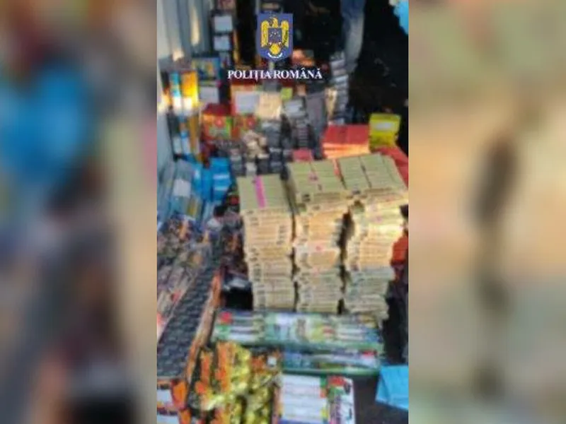 Român arestat de polițiștii pentru vânzare de petarde și artificii. Ce cantitate deținea? - Foto: Politia Romana