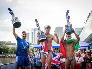 Săritorul român Constantin Popovici, pe locul 2 în lume. ARGINT, la Cliff Diving în Canada - Foto: Red Bull