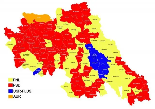 Harta votului în Iași/FOTO: ziaruldeiasi.ro