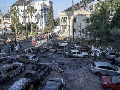 Spitalul Al-Ahli, din Gaza, ar fi fost lovit dintr-un cimitir - Foto: Profimedia Images