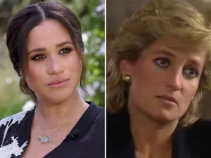 Sunt foarte mute asemănări între Meghan Merkle și Prințesa Diana Foto: CBS/BBC