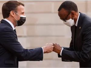 Macron și Paul Kagame, împăcare  după genocidul din 1994/FotoȘ AFP