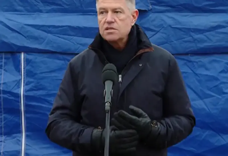 Klaus Iohannis la Siret, screenshot