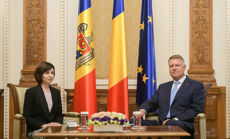 Maia Sandu și Klaus Iohannis/FOTO: Presidency.ro