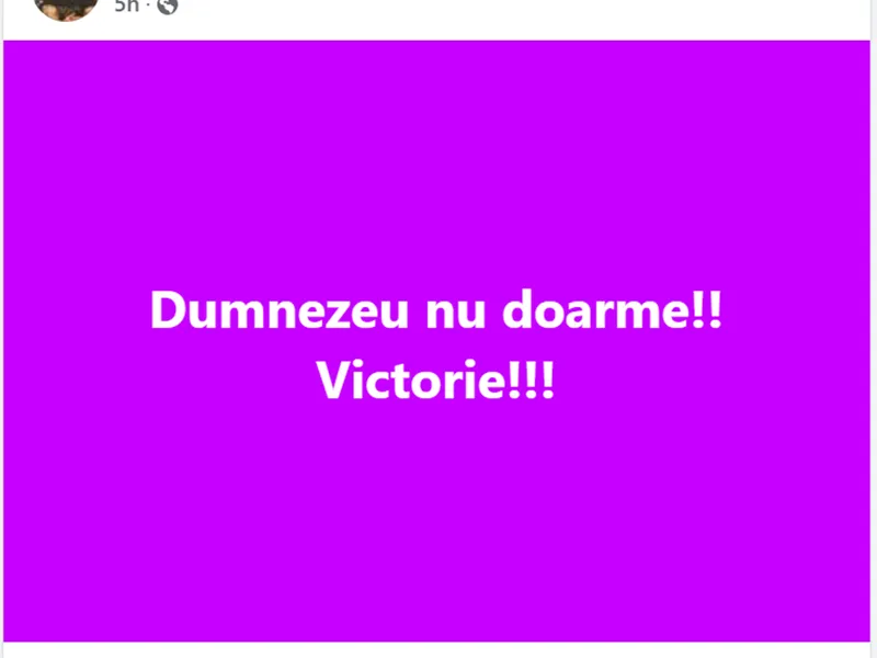 Interlopul Mircea Nebunu, fericit că a câștigat Călin Georgescu Foto: Facebook