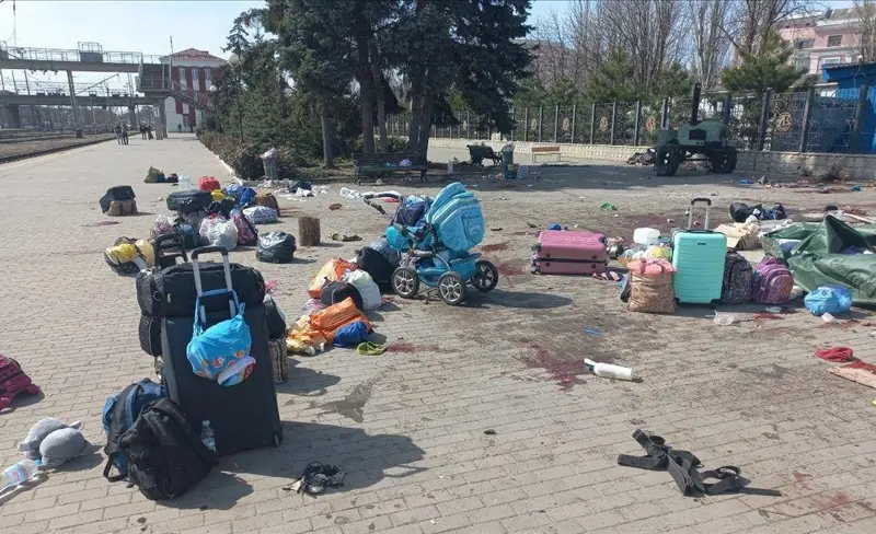 Kremlinul neagă atacul din gara Kramatorsk/foto: thesun