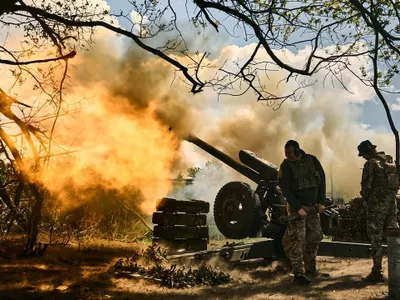 Prima linie de apărare rusă din Zaporojie, spartă - Foto: Facebook/ Volodimir Zelenski