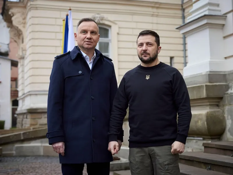 Andrzej Duda și Volodimir Zelenski - Foto: Profimedia Images