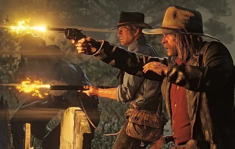 COWBOY LA PUTERE  Eroul din Red Dead Redemption (sau anti-erou, depinde de jucător) este Arthur Morgan, cel care călătoreşte printr-un uluitor peisaj sălbatic, presărat cu oraşe decrepite