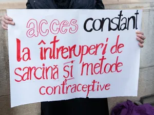 Protest al activistelor feministe, anul acesta. Sursă imagine: Facebook Filia