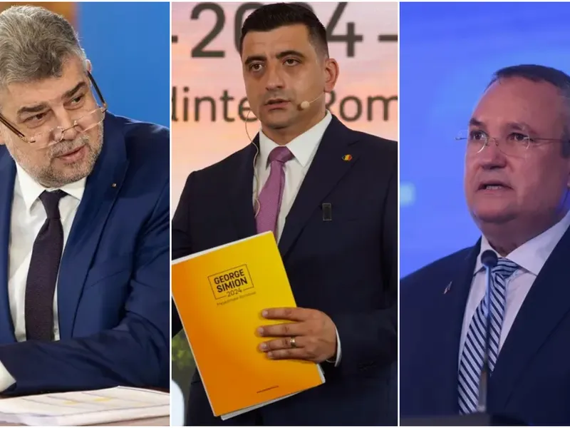 SONDAJ PSD - 33%, PNL - 22%, USR - 15%. Dezastru pentru George Simion Foto: Profimedia/Facebook/Inquam Saul Pop