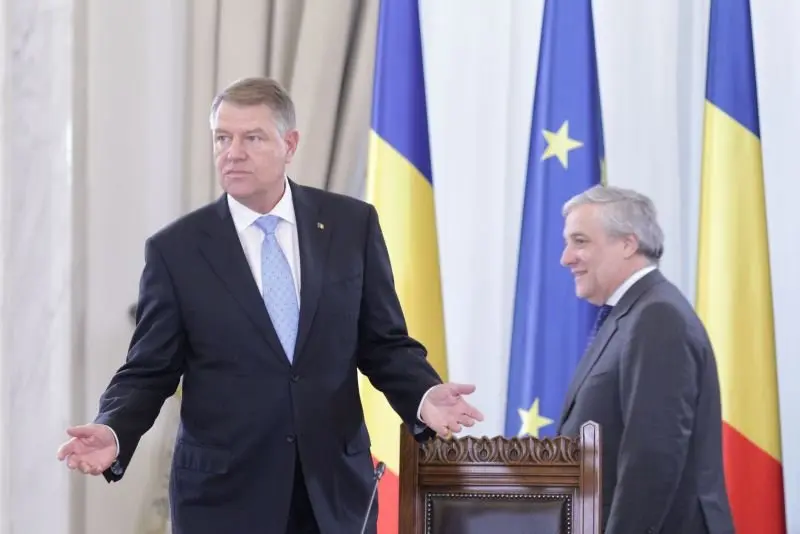 Antonio Tajani s-a întâlnit și cu președintele Klaus Iohannis. Foto Inquam Photos/Octav Ganea