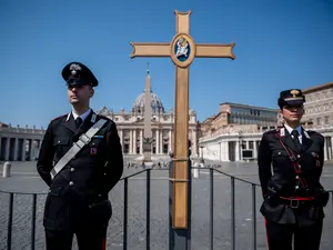 Și slujba de Paște s-a desfășurat fără public la Vatican Foto: Gettyimages