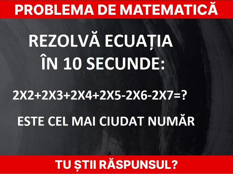 Problemă de matematică Foto: Newsweek