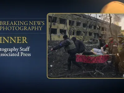 Fotojurnalistul român Vadim Ghirda și colegii săi Bernat Armangue, Emilio Morenatti, Felipe Dana, Nariman El-Mofty și Rodrigo Abd din echipa Associated Press au câştigat premiul Pulitzer la categoria „Breaking News Photography” - Foto: captură video