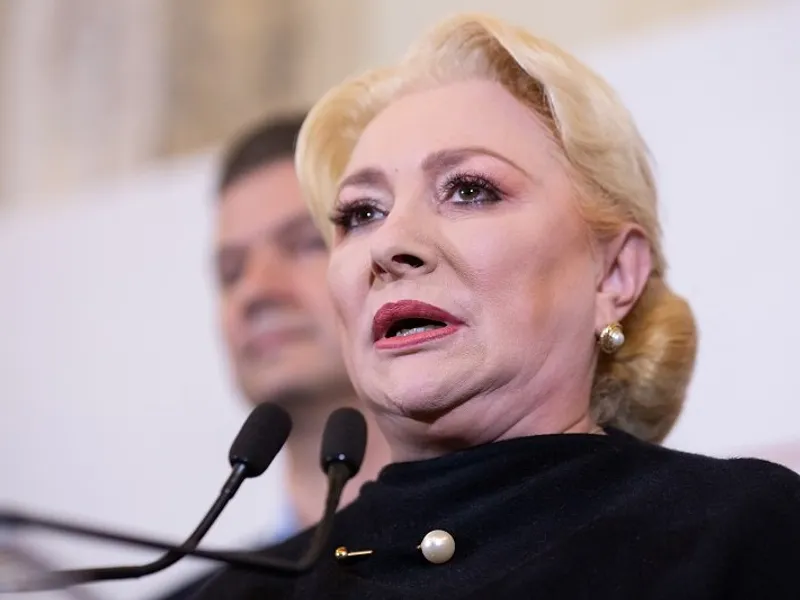 Viorica Dăncilă, după primele informații că a pierdut prezidențialele. FOTO: Inquam Photos / Ilona Andrei