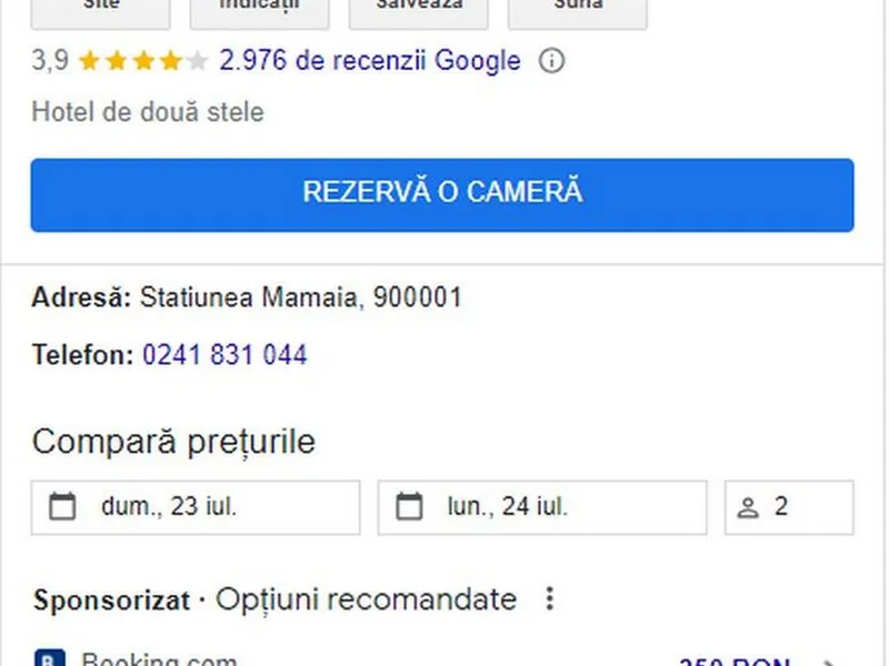 „Condiții” la un hotel de 350 lei pe noapte în Mamaia: Igrasie, pereți scorojiți, baie jalnică - Foto: captură ecran