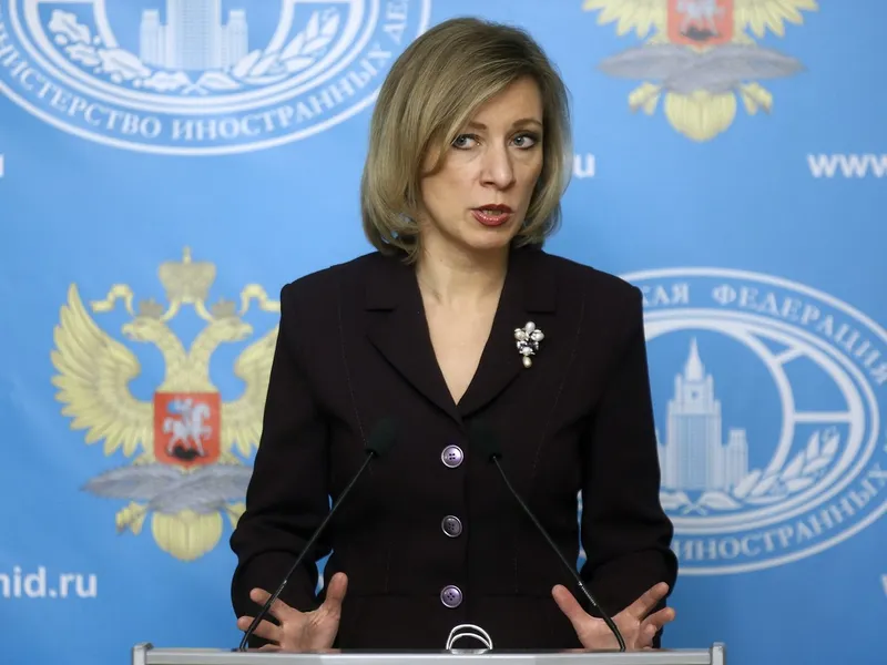 Purtătorul de cuvânt al MAE rus, Maria Zaharova a subliniat că România l-a declarat pe angajatul ambasadei Rusiei persona non grata "fără motiv şi sub pretexte exagerate" - Foto: Profimedia Images/ Mikhail Japaridze