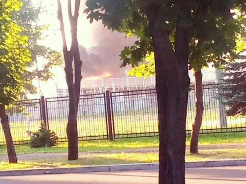 Baza Wagner se afla pe stadionul din Kadiivka. / Foto: Армія FM, Twitter