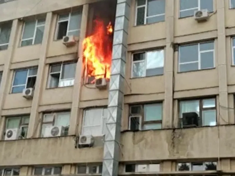 Incendiul de la Spitalul Sf. Maria Iași/Foto: you tube