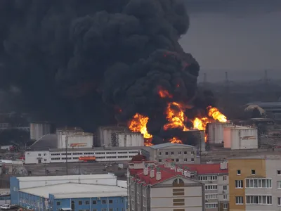 În urmă cu câteva zile, două elicoptere au bombardat un depozit din orașul rusesc Belgorod - Foto: captură Twitter