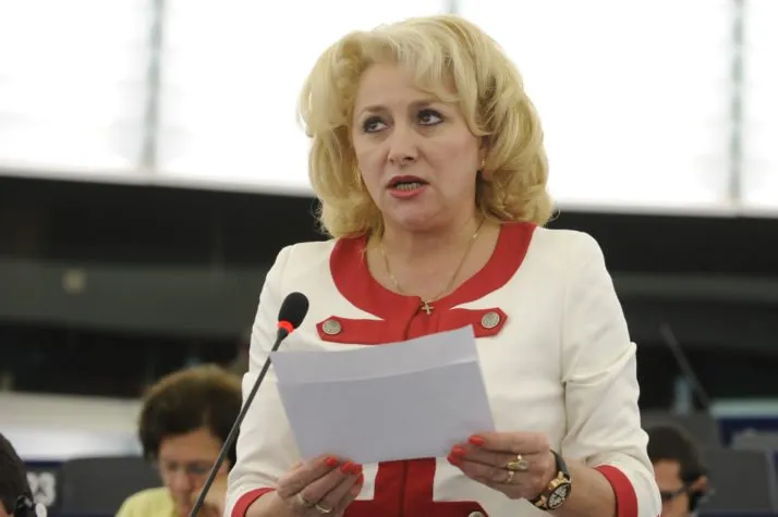 Viorica Dăncilă în Parlamentul European/FOTO: politico.eu