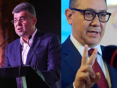 Marcel Ciolacu va propune excluderea din PSD a lui Victor Ponta, în Consiliul Politic Național - Foto: Profimedia Images